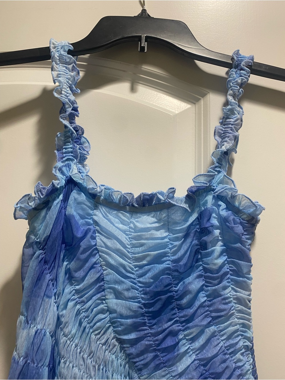 Free People Blue Watercolor Maxi Dress - Picture 3 of 5